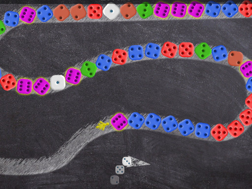 Chalkboard Dice Caster Game