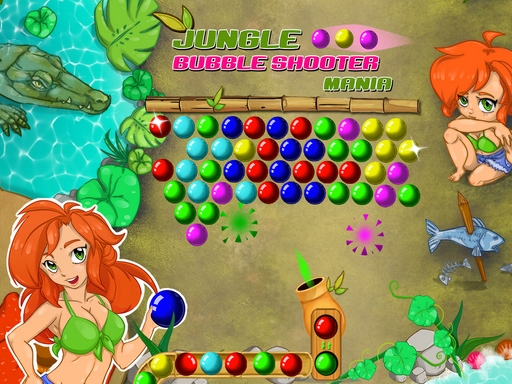Jungle Bubble Shooter Game