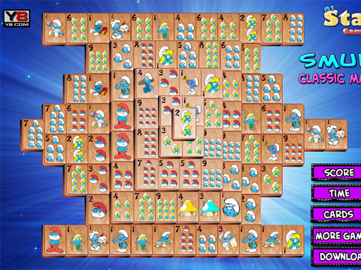 Smurfs Classic Mahjong Game Image Smurfs Classic Mahjong Game